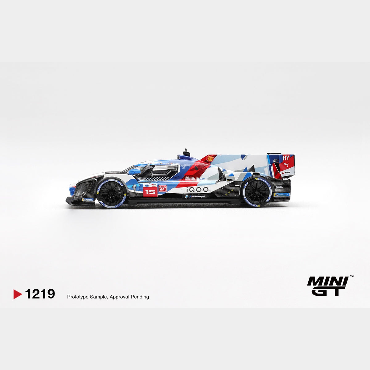 MiniGT - 2025 BMW M Hybrid V8 Hyper Car #15 BMW M Team Le Mans 24hr