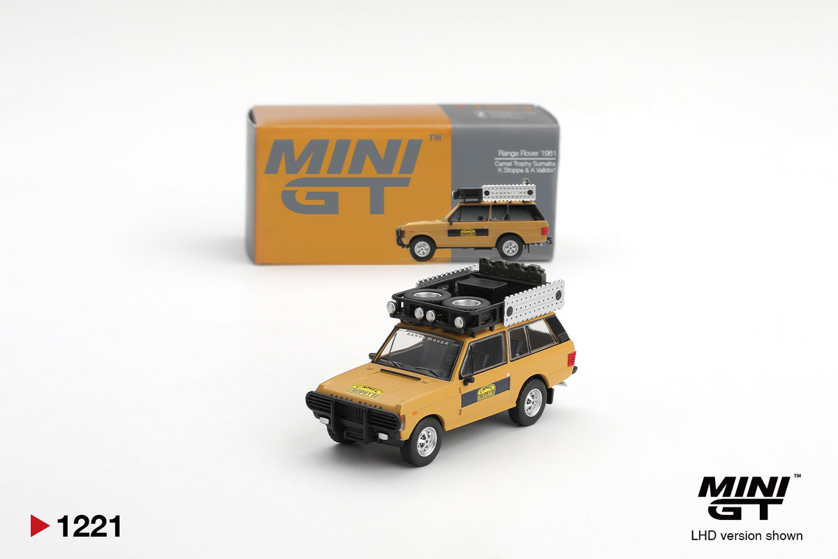 MiniGT - Range Rover 1981 Camel Trophy Sumatra K.Stoppa & A.Valldorf