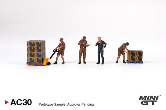 MiniGT - Figurines: UPS Driver and Workers