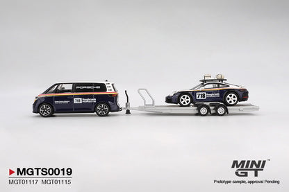 MiniGT - Porsche 911 Dakar #718 + VW ID. Buzz 'Porsche Centrum' Set