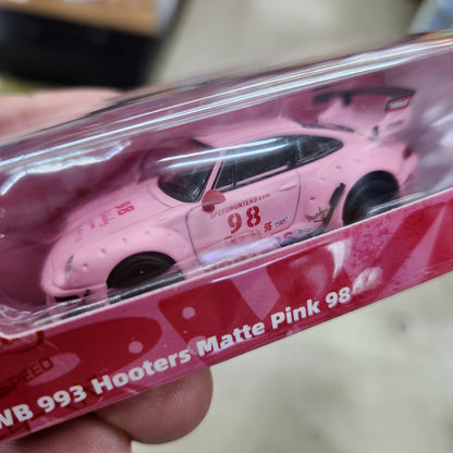 ModelModel - Porsche RWB993 'Hooters' (Pink) - 1:64 Scale