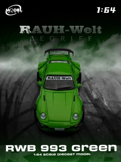 ModelModel - Porsche RWB993 (Green) - 1:64 Scale