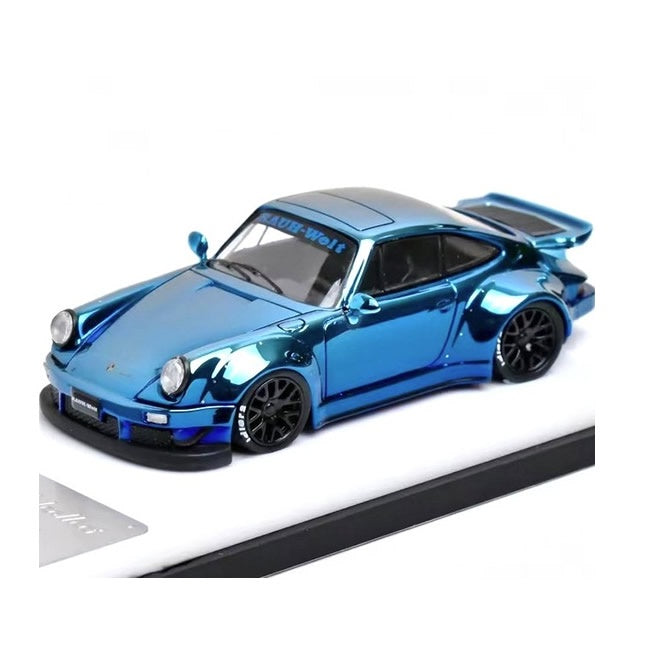 MyModelCollect - Porsche RWB 930 (Chrome Blue) - 1:64 Scale