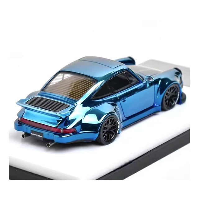 MyModelCollect - Porsche RWB 930 (Chrome Blue) - 1:64 Scale
