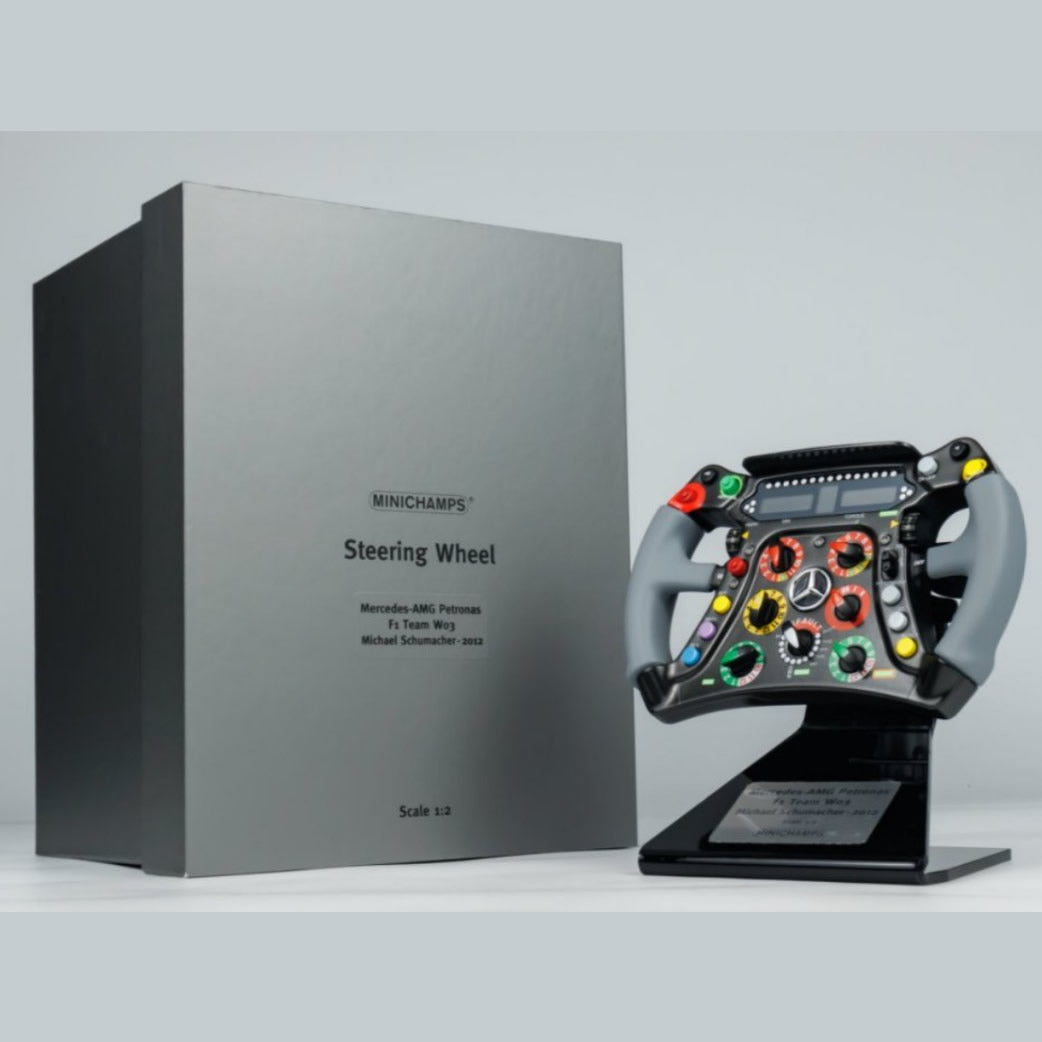 Minichamps - Mercedes-AMG 2012 F1 W03 Steering Wheel - Michael Schumacher - Limited Edition - Scale 1:2