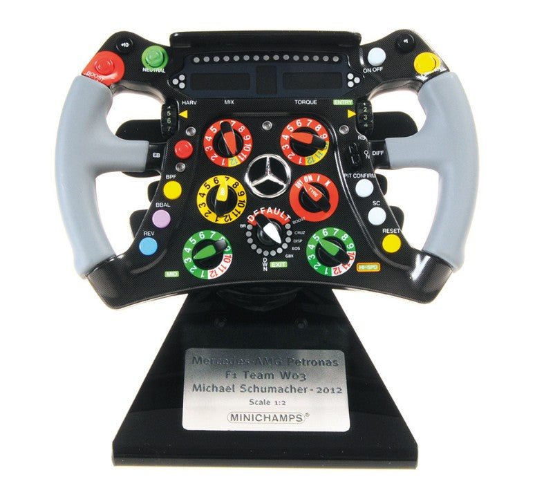 Minichamps - Mercedes-AMG 2012 F1 W03 Steering Wheel - Michael Schumacher - Limited Edition - Scale 1:2