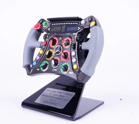 Minichamps - Mercedes-AMG 2012 F1 W03 Steering Wheel - Michael Schumacher - Limited Edition - Scale 1:2