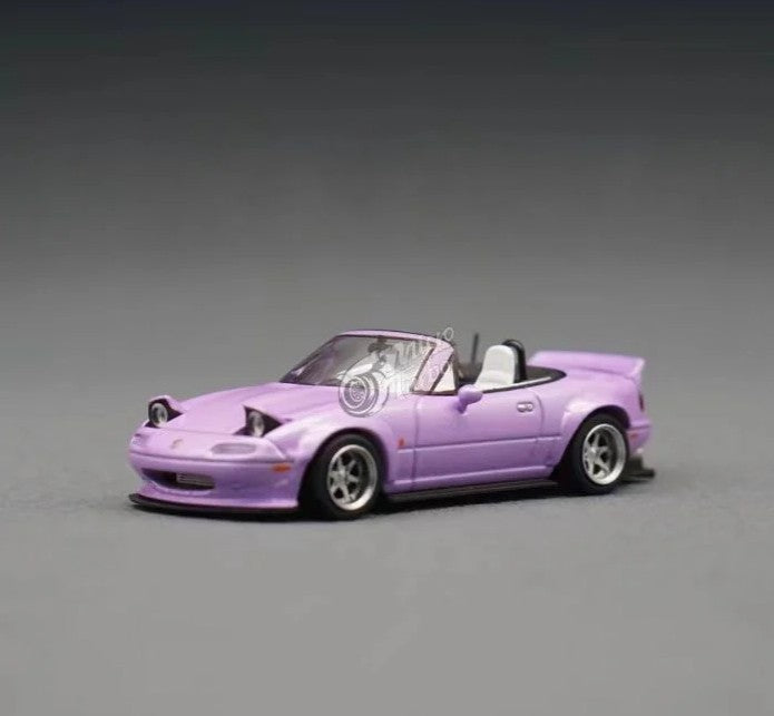 Micro Turbo - Mazda MX5 (Eunos N/A) Roadster 'Rocket Bunny' (Light Purple) - 1:64 Scale