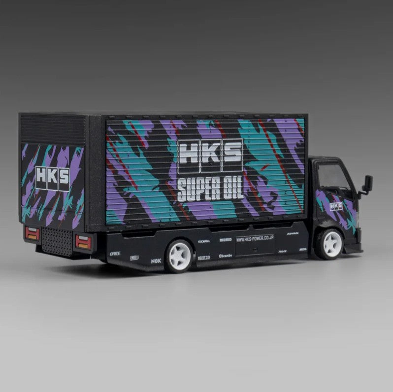 Micro Turbo - Custom Tow Truck (Wing Style) 'HKS Livery' - 1:64 Scale