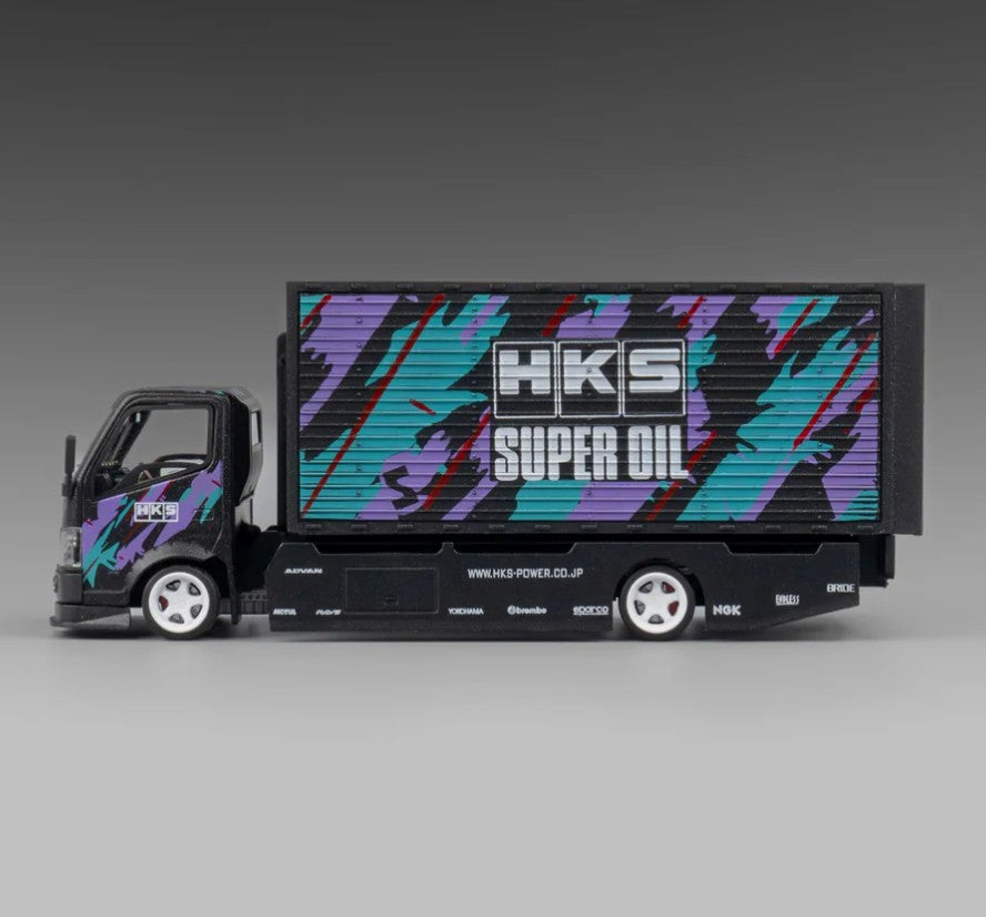 Micro Turbo - Custom Tow Truck (Wing Style) 'HKS Livery' - 1:64 Scale