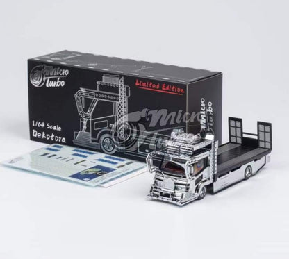 Micro Turbo - Dekotora Flat Bed Truck - 1:64 Scale