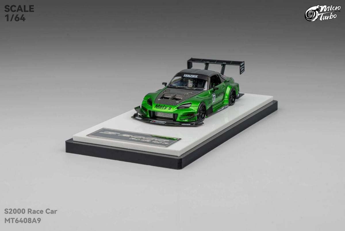 Micro Turbo - Honda S2000 Race Car (Candy Green) - 1:64 Scale