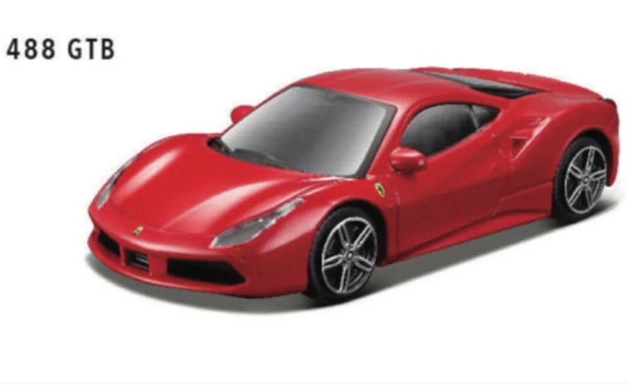 Bburago - Race and Play - Ferrari 488 GTB (Red)