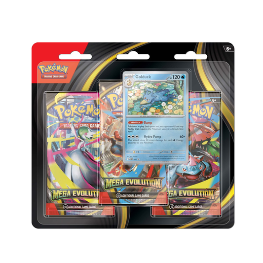 Pokemon TCG - Mega Evolution - 3 Pack Blister - Golduck