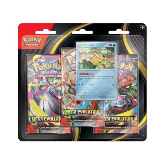Pokemon TCG - Mega Evolution - 3 Pack Blister - Psyduck