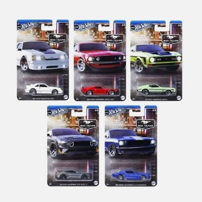 Hot Wheels - Ford Mustang: 60 Years Series - Set of 5