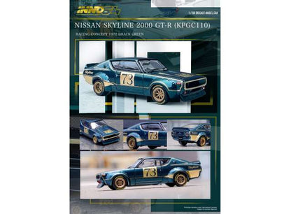 INNO64 - Nissan Skyline 2000 GT-R (KPGC110) Racing Concept Green