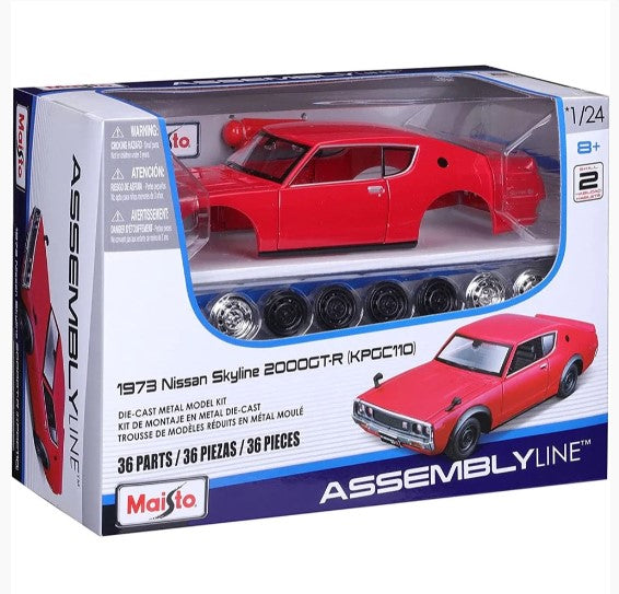 Maisto - Diecast 'Assembly Line' 1973 Nissan Skyline 2000 GT-R - 1:24 Scale