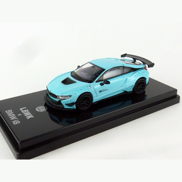 Para64 - BMW i8 x Liberty Walk (Peppermint Green/Blue) - 1:64 Scale