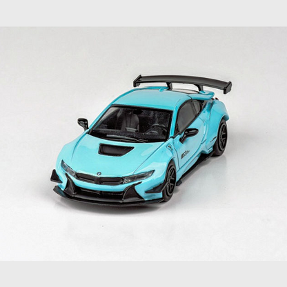 Para64 - BMW i8 x Liberty Walk (Peppermint Green/Blue) - 1:64 Scale