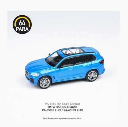 Para64 - 2018 BMW X5 (G05) Atlantis Blue - 1:64 Scale