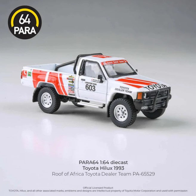 Para64 - 1993 Toyota Hilux 'Roof of Africa Toyota Dealer Team' - 1:64 Scale