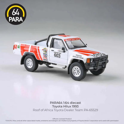 Para64 - 1993 Toyota Hilux 'Roof of Africa Toyota Dealer Team' - 1:64 Scale