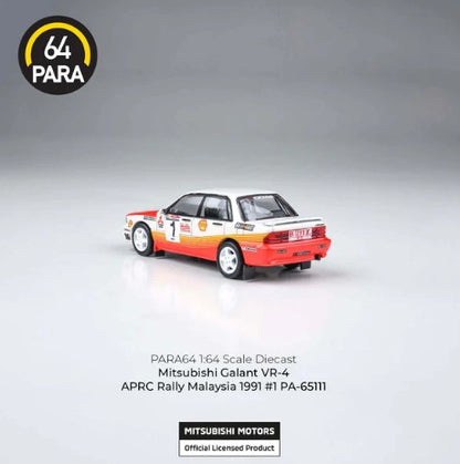 Para64 - Mitsubishi Galant VR-4 APRC Rally Malaysia 1991 #1 - 1:64 Scale