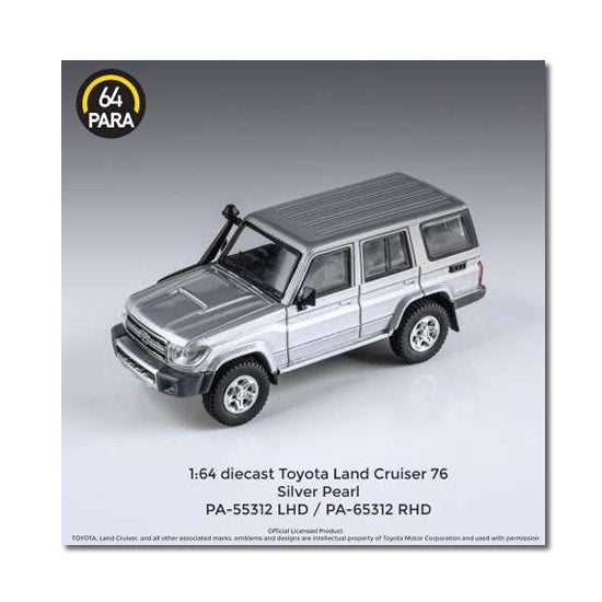 Para64 - Toyota Land Cruiser LC76 (Silver Pearl) - 1:64 Scale