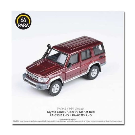 Para64 - Toyota Land Cruiser 76 (Merlot Red) - 1:64 Scale