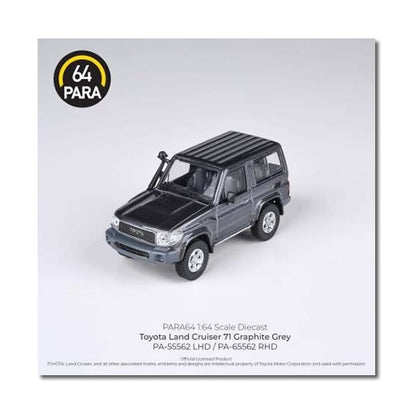 Para64 - Toyota Land Cruiser 71 Short Wheel Base (Graphite Grey) - 1:64 Scale