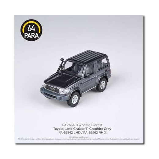 Para64 - Toyota Land Cruiser 71 Short Wheel Base (Graphite Grey) - 1:64 Scale