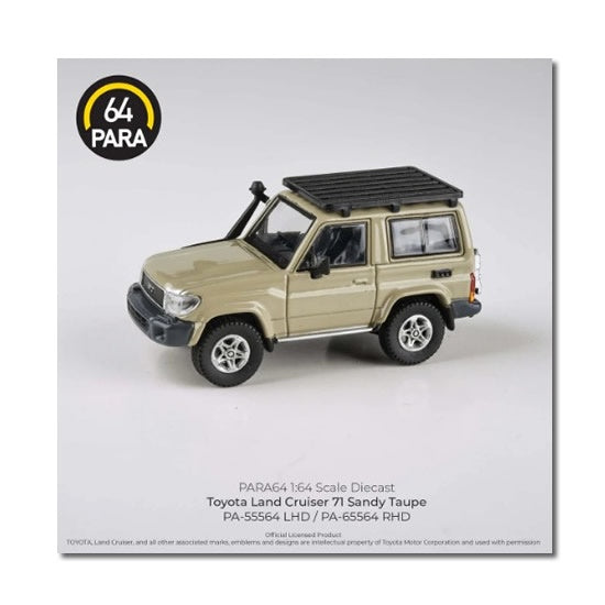 Para64 - Toyota Land Cruiser 71 Short Wheel Base (Sandy Taupe) - 1:64 Scale