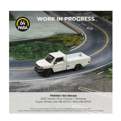 Para64 - 2025 Toyota Hilux Champ Tamaraw (Super White) - 1:64 Scale