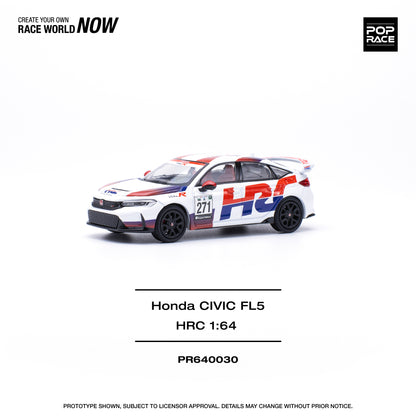 Pop Race - Honda Civic FL5 'HRC' - 1:64 Scale