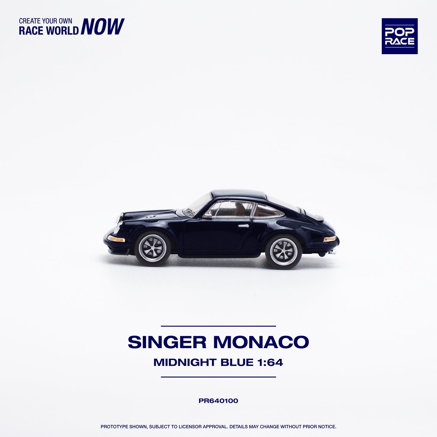 Pop Race - Singer Monaco (Midnight Blue) - 1:64 Scale