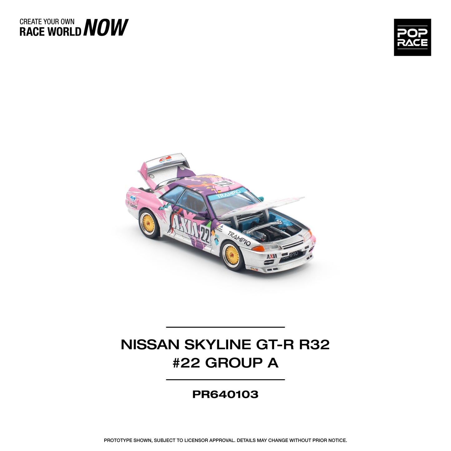 Pop Race - Nissan Skyline GT-R (R32) #22 AXIA Group A