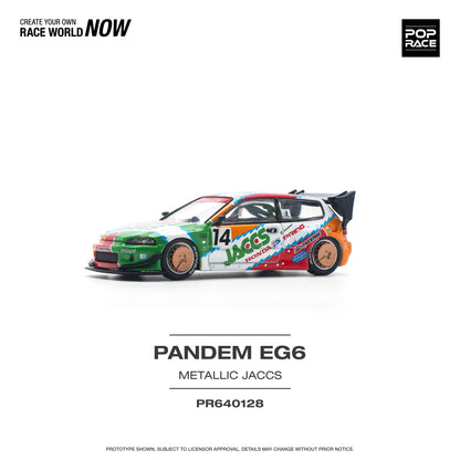 Pop Race - Honda Civic 'Pandem' EG6 (Metallic Jaccs) - 1:64 Scale