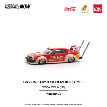 Pop Race - Nissan C210 Bosozoku Style 'Coca Cola' JP - 1:64 Scale