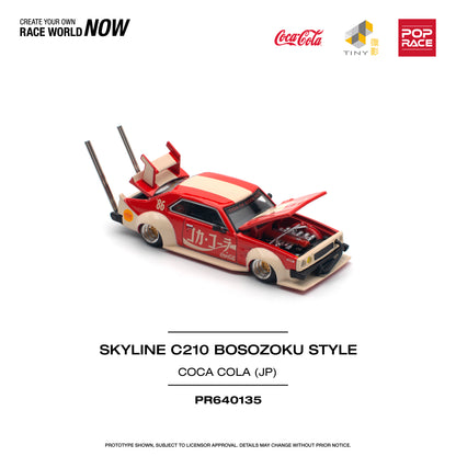 Pop Race - Nissan C210 Bosozoku Style 'Coca Cola' JP - 1:64 Scale
