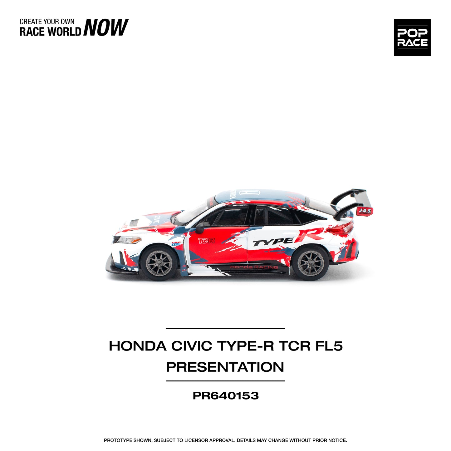 Pop Race - Honda Civic Type-R TCR FL5 Presentation - 1:64 Scale