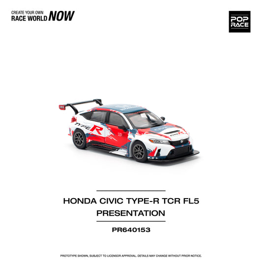 Pop Race - Honda Civic Type-R TCR FL5 Presentation - 1:64 Scale