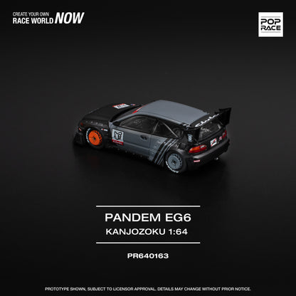 Pop Race - Honda Civic 'Pandem' EG6 Kanjozoku - 1:64 Scale