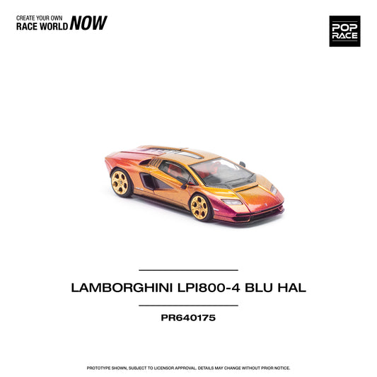 Pop Race - Lamborghini Countach LP 800-4 Blu Hal