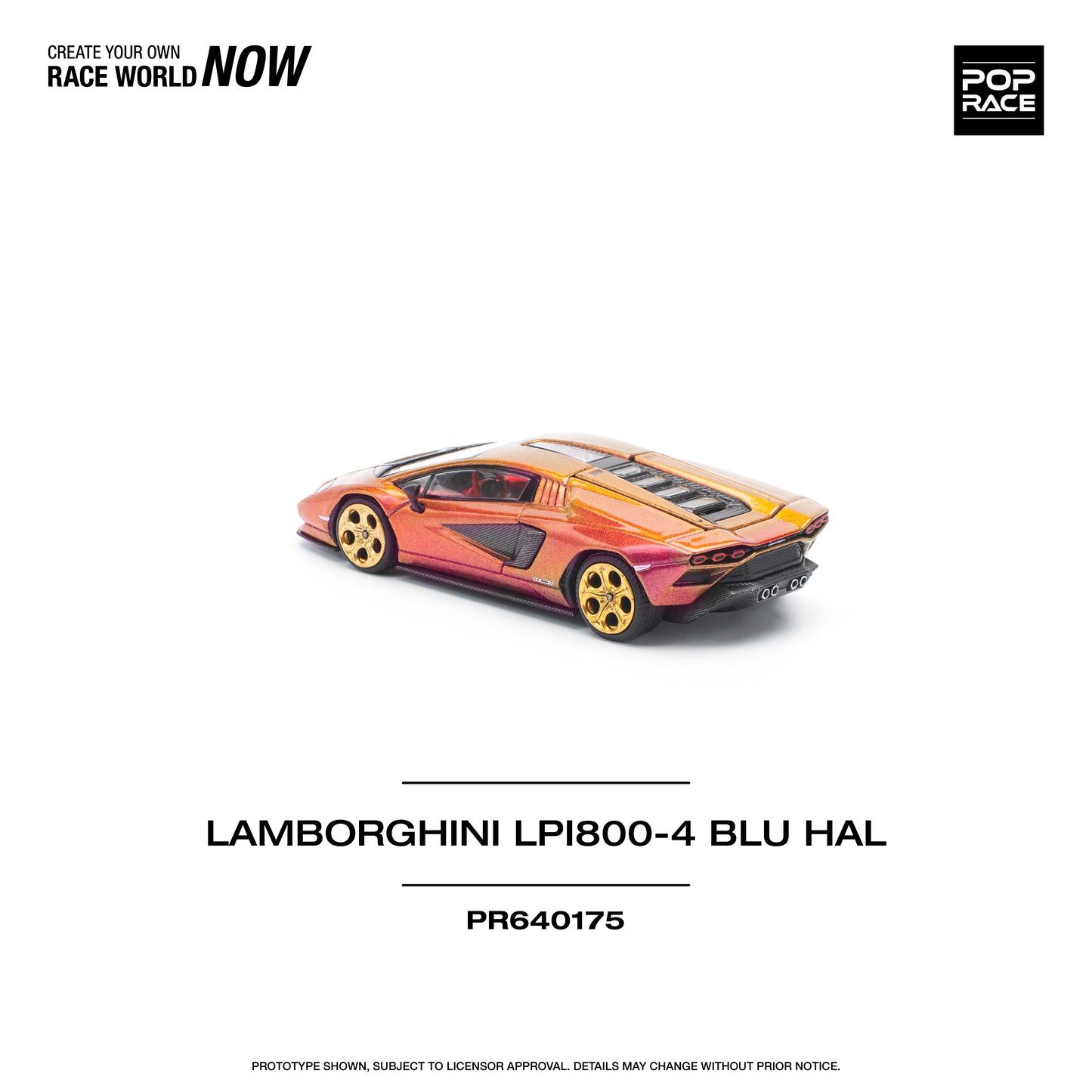 Pop Race - Lamborghini Countach LP 800-4 Blu Hal