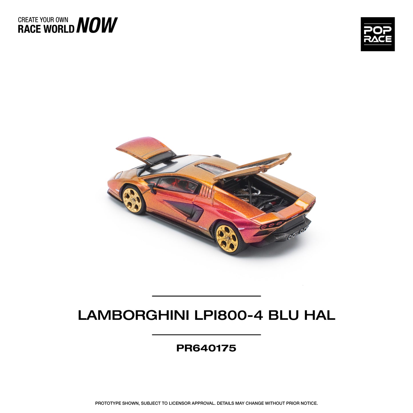 Pop Race - Lamborghini Countach LP 800-4 Blu Hal