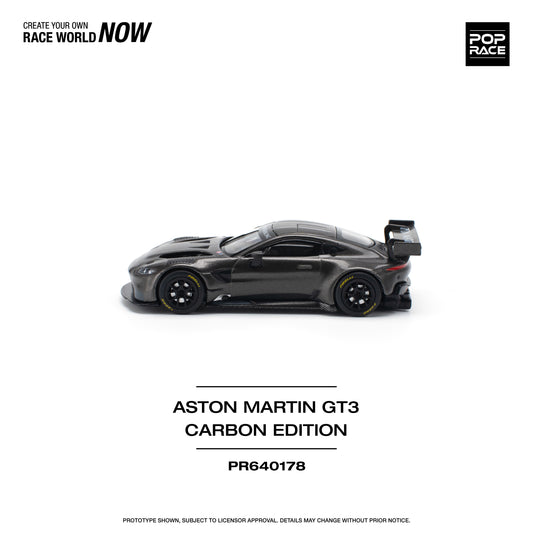 Pop Race - Aston Martin GT3 Carbon Edition - 1:64 Scale