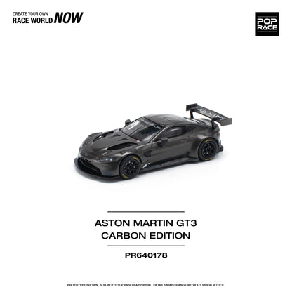 Pop Race - Aston Martin GT3 Carbon Edition - 1:64 Scale
