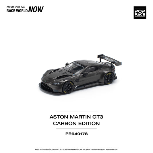 Pop Race - Aston Martin GT3 Carbon Edition - 1:64 Scale