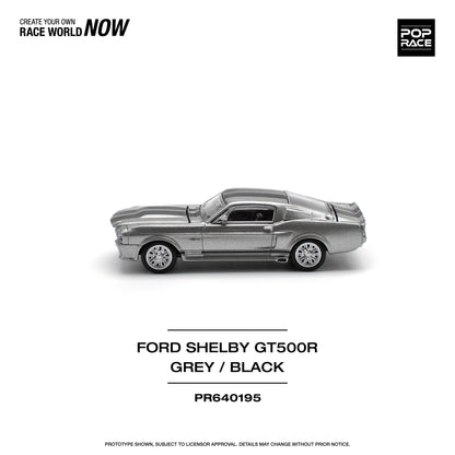 Pop Race - Ford Shelby Mustang GT500R (Grey/Black) - 1:64 Scale